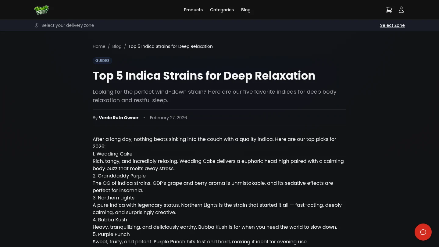DabDash storefront blog post with full article content