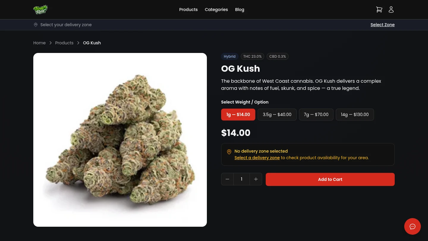 DabDash product detail with mix and match pricing tiers