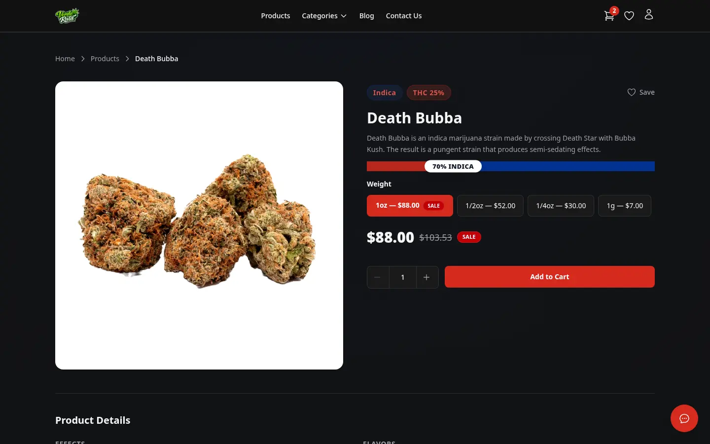 DabDash product detail page showing a live bundle deal offer and bundle progress