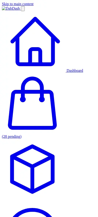 DabDash inbox showing customer conversations with unread badges and open chat threads — mobile view